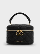 Quilted Two-Way Zip Bag